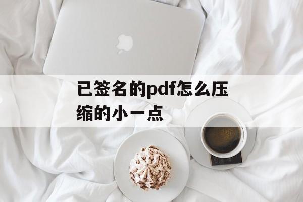 已签名的pdf怎么压缩的小一点