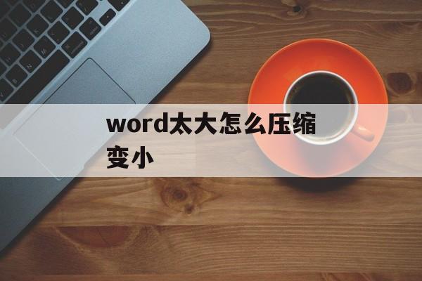 word太大怎么压缩变小