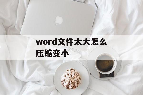 word文件太大怎么压缩变小